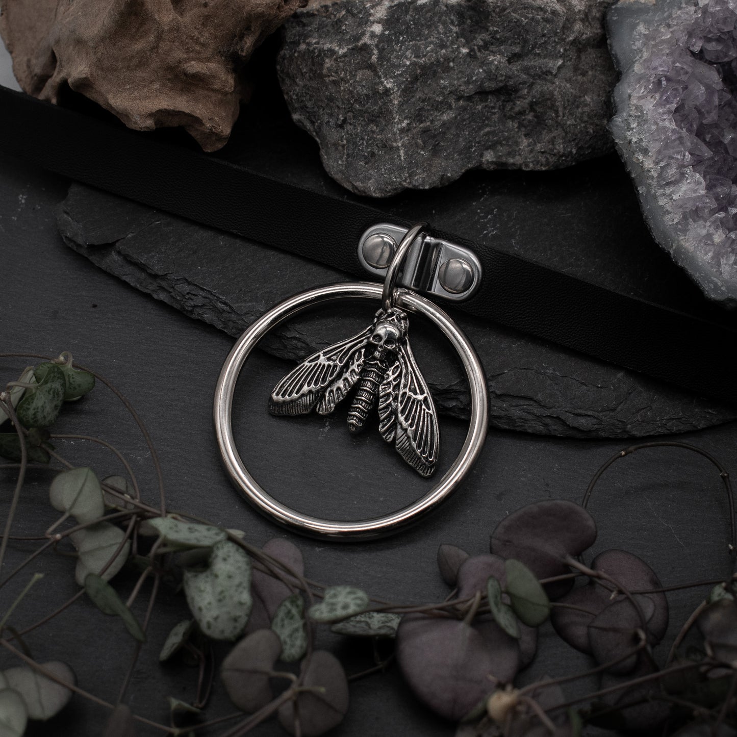 Silver MOTH Choker