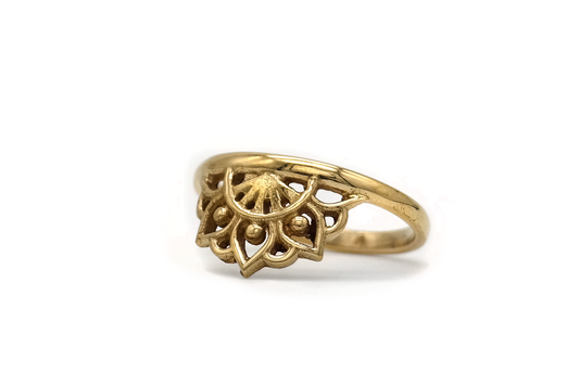 Golden Mandala Ring