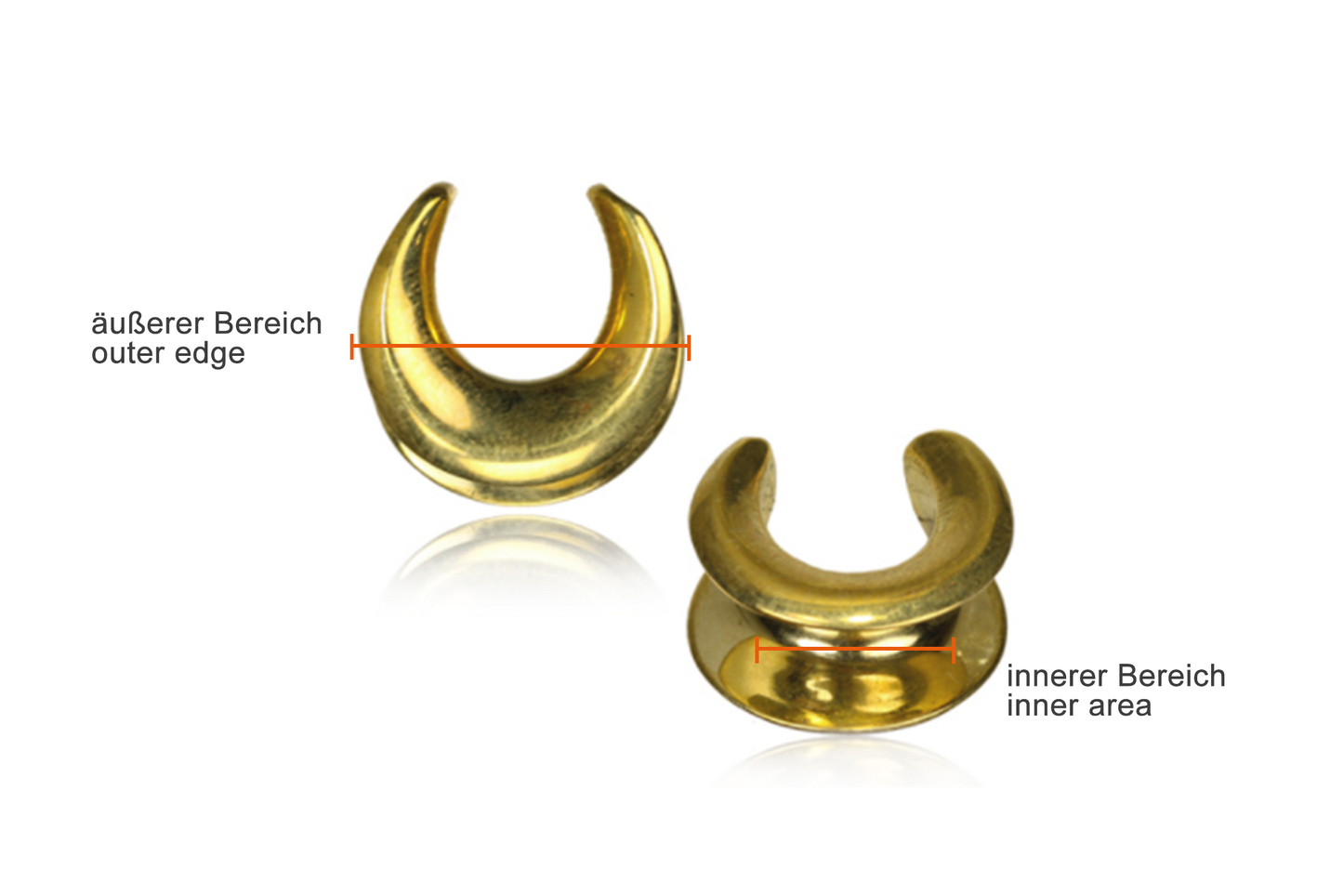 Golden Brass Saddle Spreaders #SW01 - Fux Jewellery