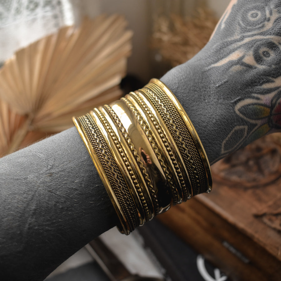 Antique Golden Bracelet Cuff