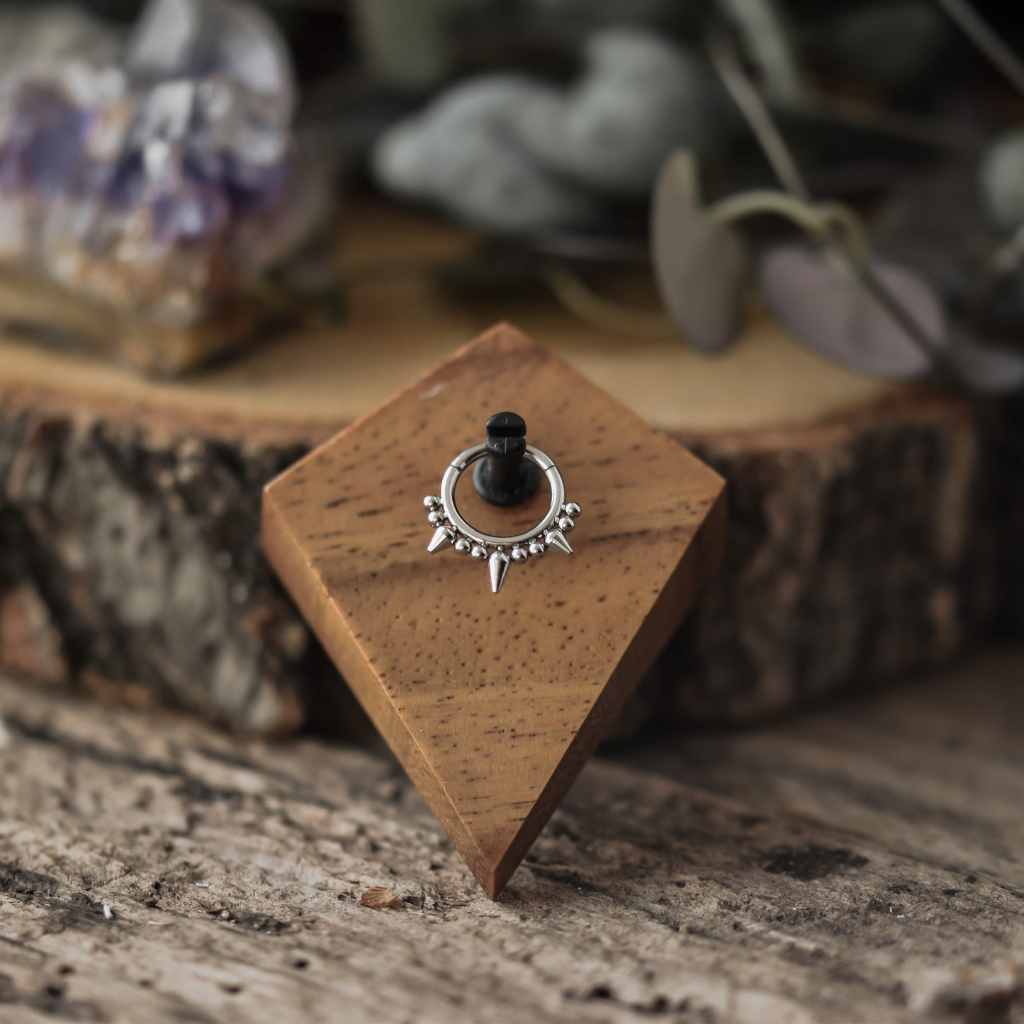 Silver Spike Septum Clicker