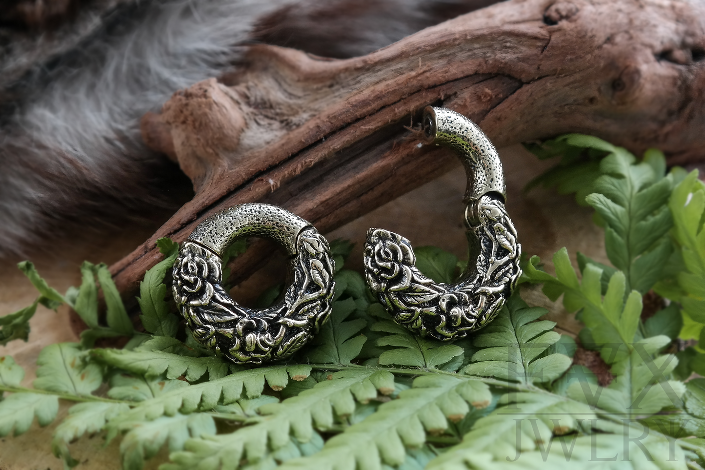 Goldene Natur Klicker Ohrgewichte