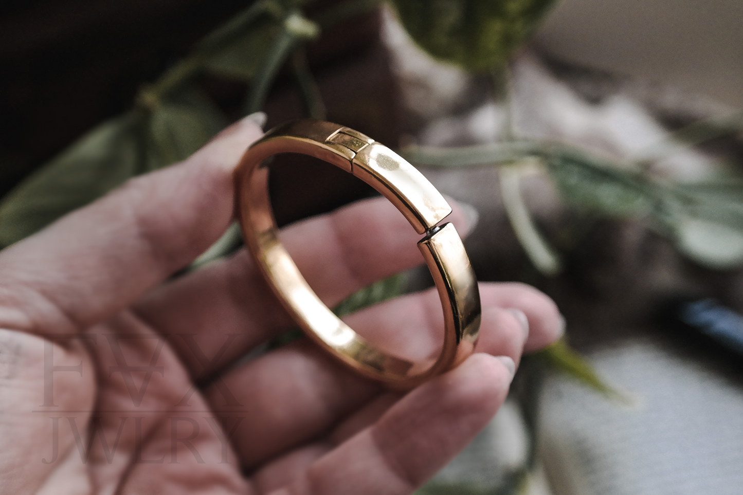 Golden Flat Clicker Hoops