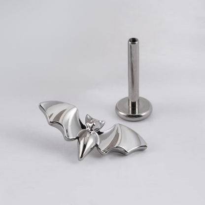 Silver Bat Piercing Stud