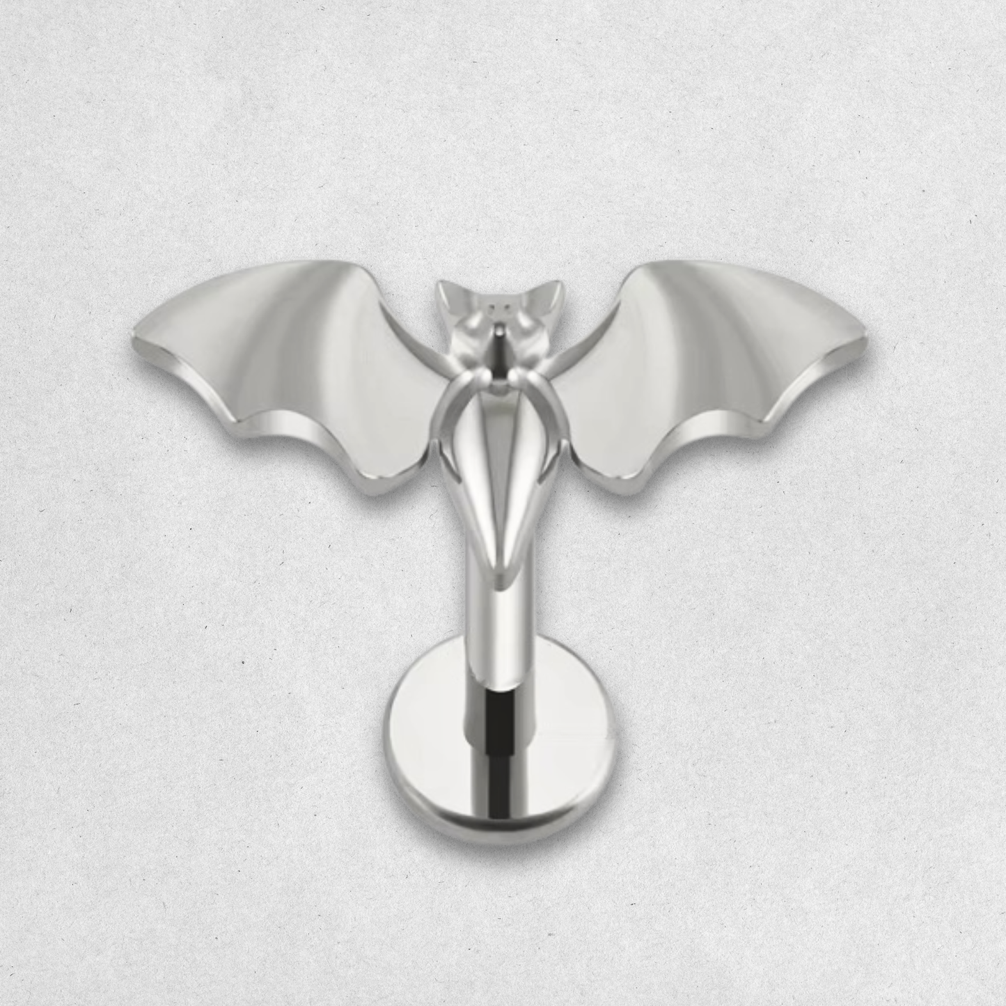 Silver Bat Piercing Stud