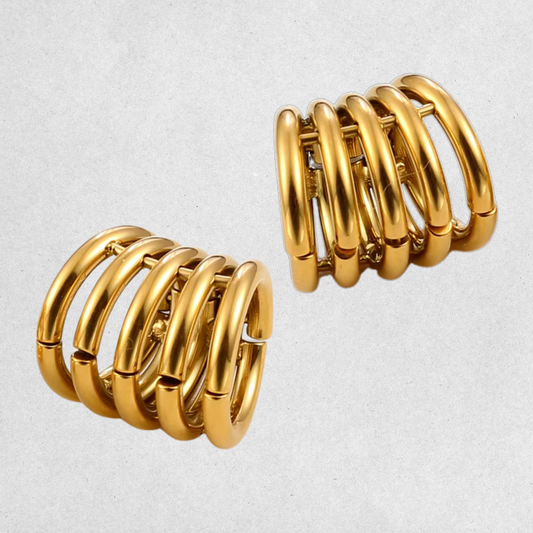 Golden Stack Ring Cuff