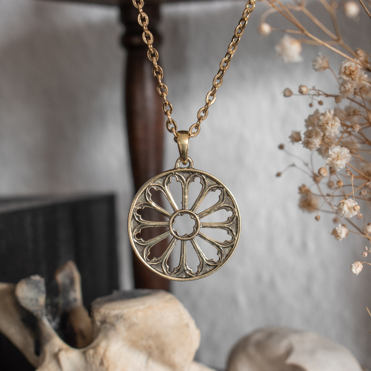 Medieval Gothic Cathedral Window Necklace | Fux Jewellery