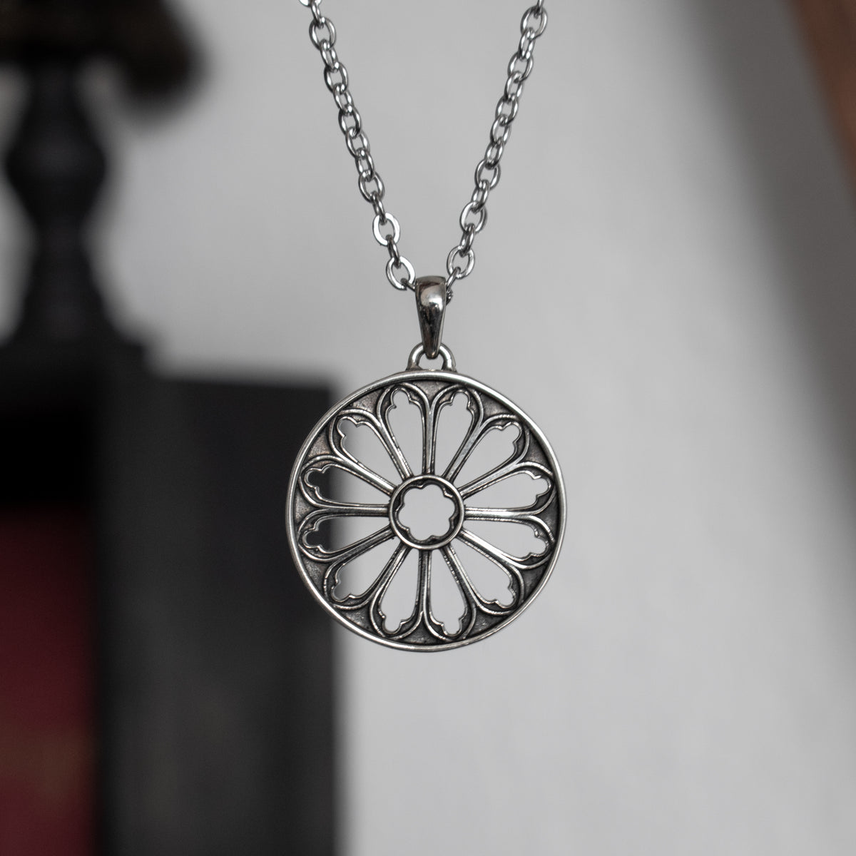 Medieval Gothic Cathedral Window Necklace | Fux Jewellery