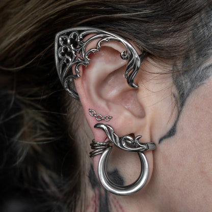 Silver Chain Element Piercing Stud