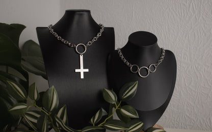 Silver Triple O-Ring Choker