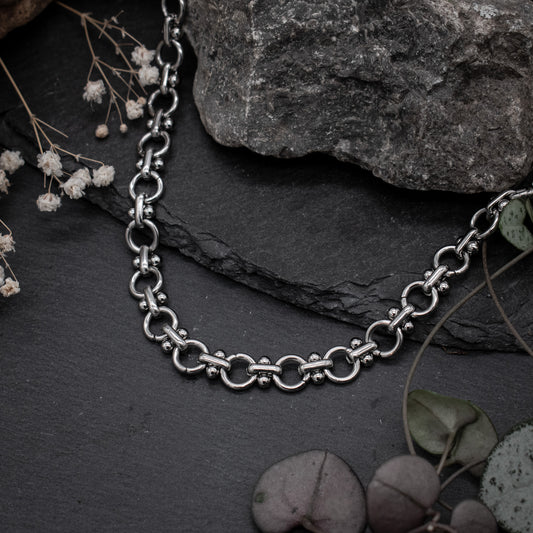 Silver Shackle Choker