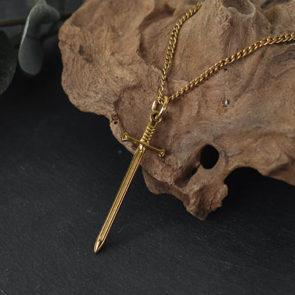 Golden Sword Necklace