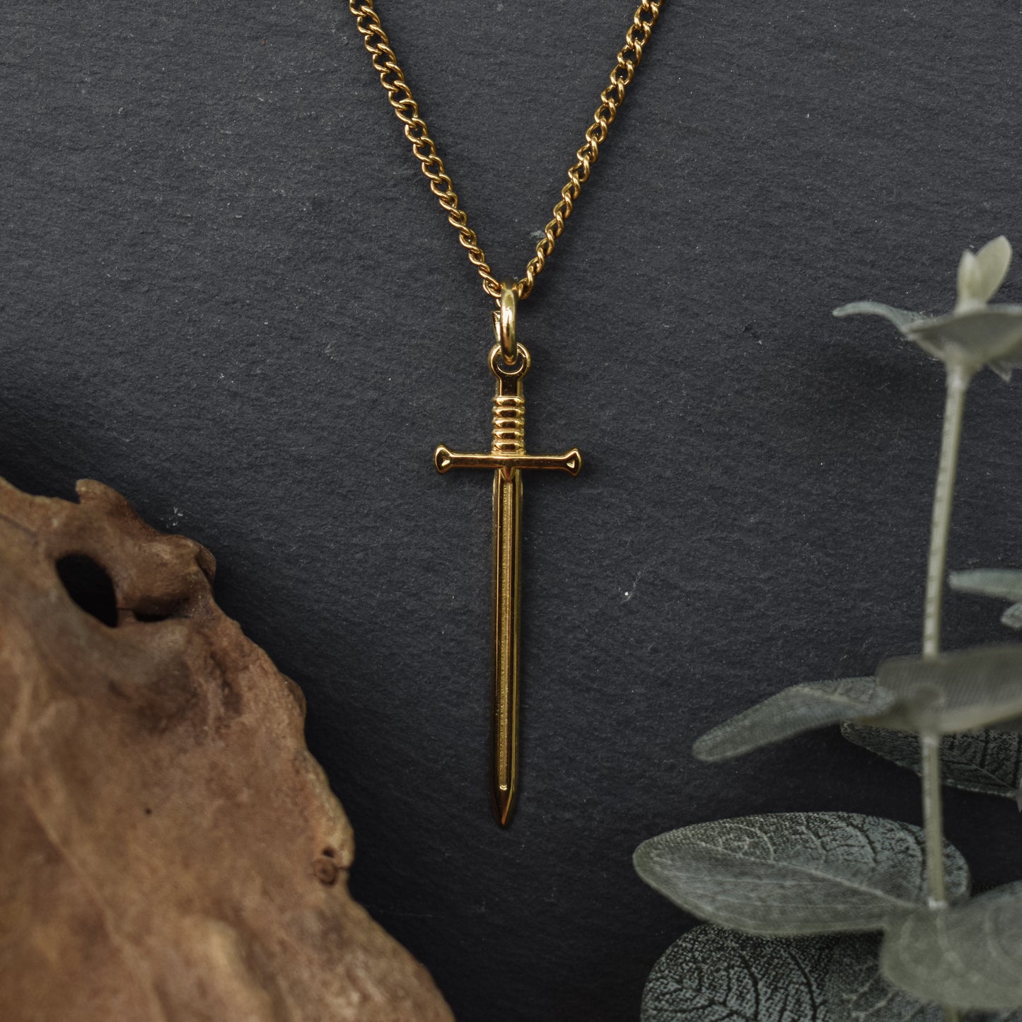 Golden Sword Necklace
