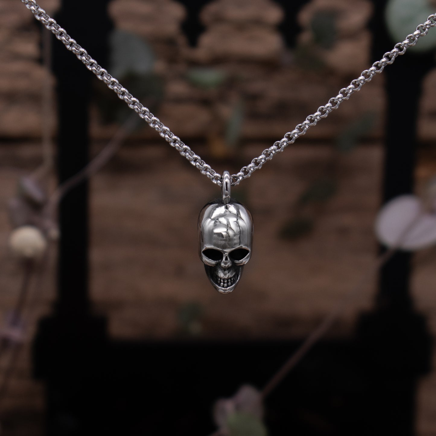 Silver Skull Necklace