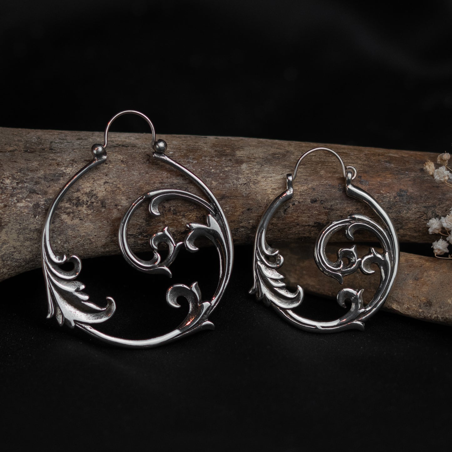 Gotische Ornament Ohrringe • Silber