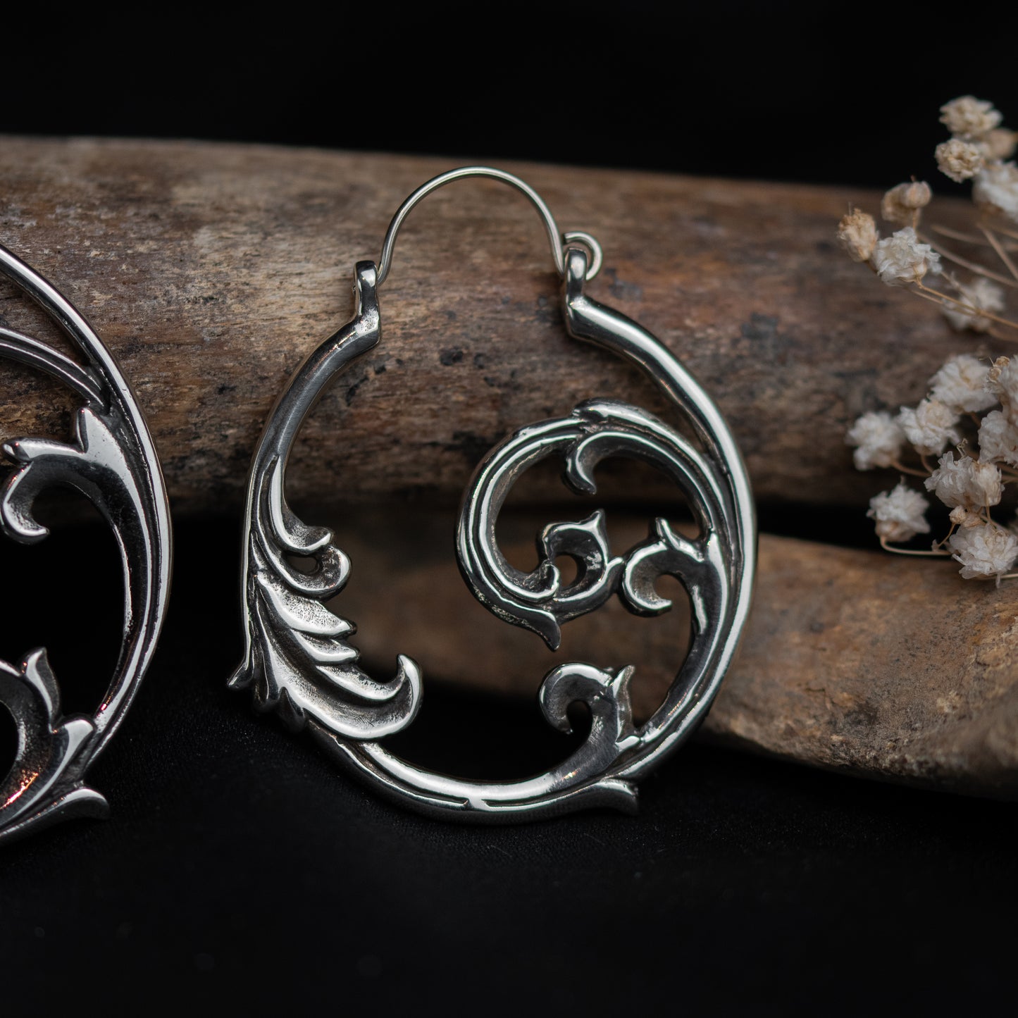 Gotische Ornament Ohrringe • Silber