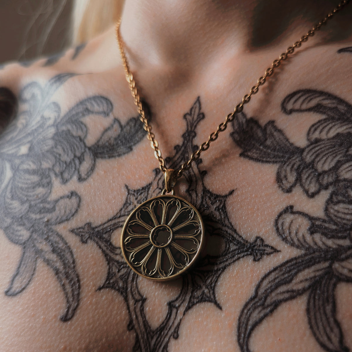 Medieval Gothic Cathedral Window Necklace | Fux Jewellery