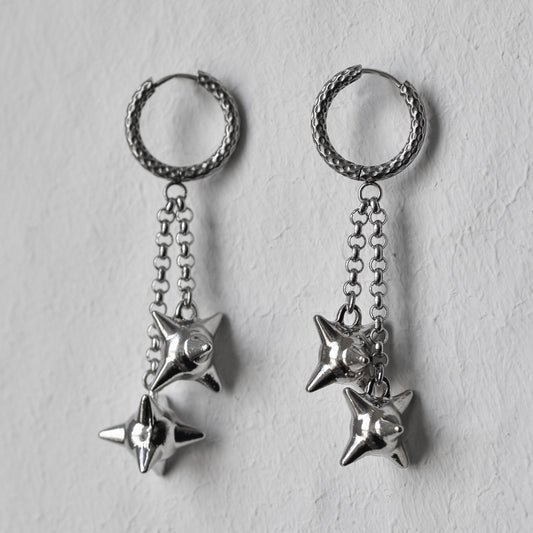 Silver Morning Star Earrings