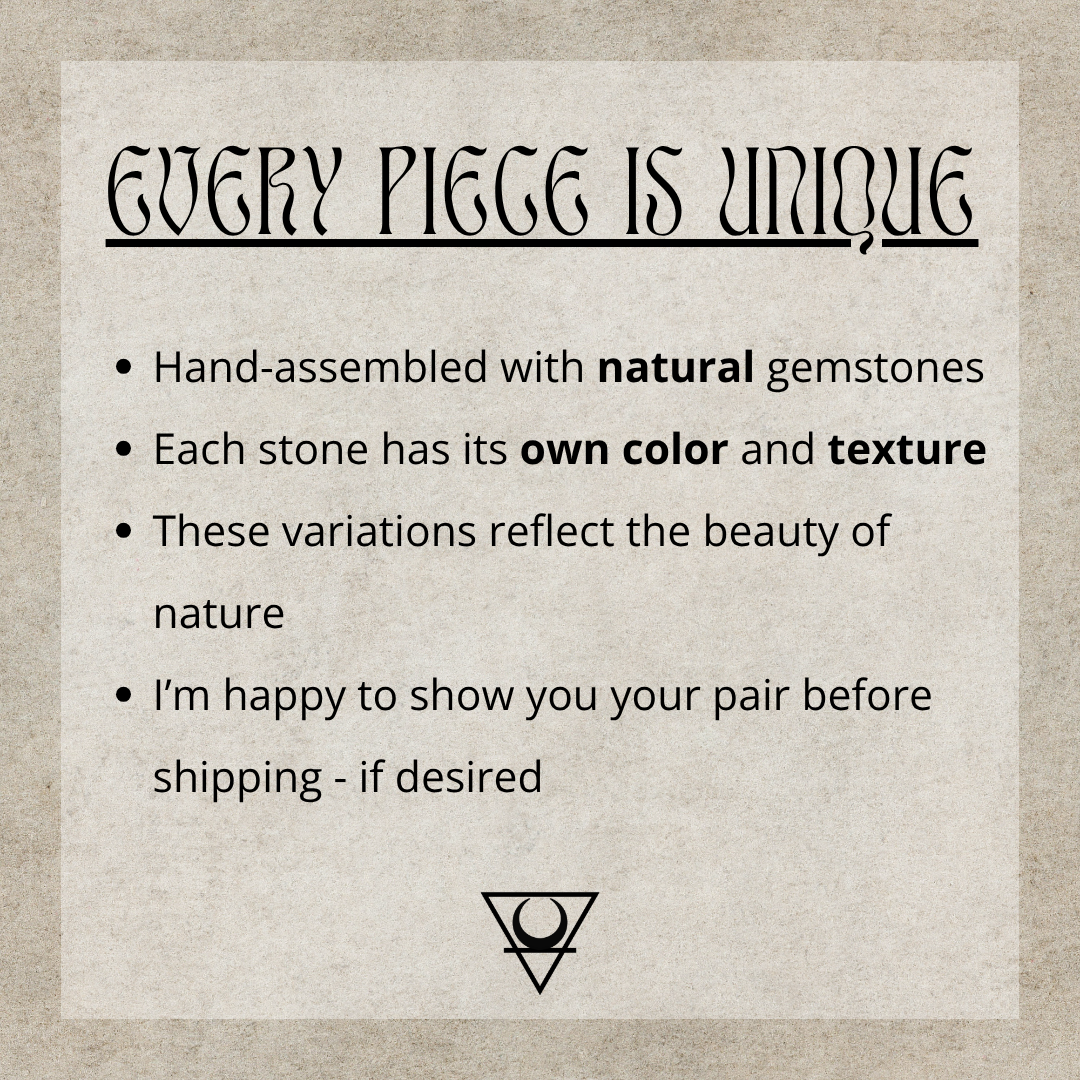 Golden Gemstone Tribal Earrings