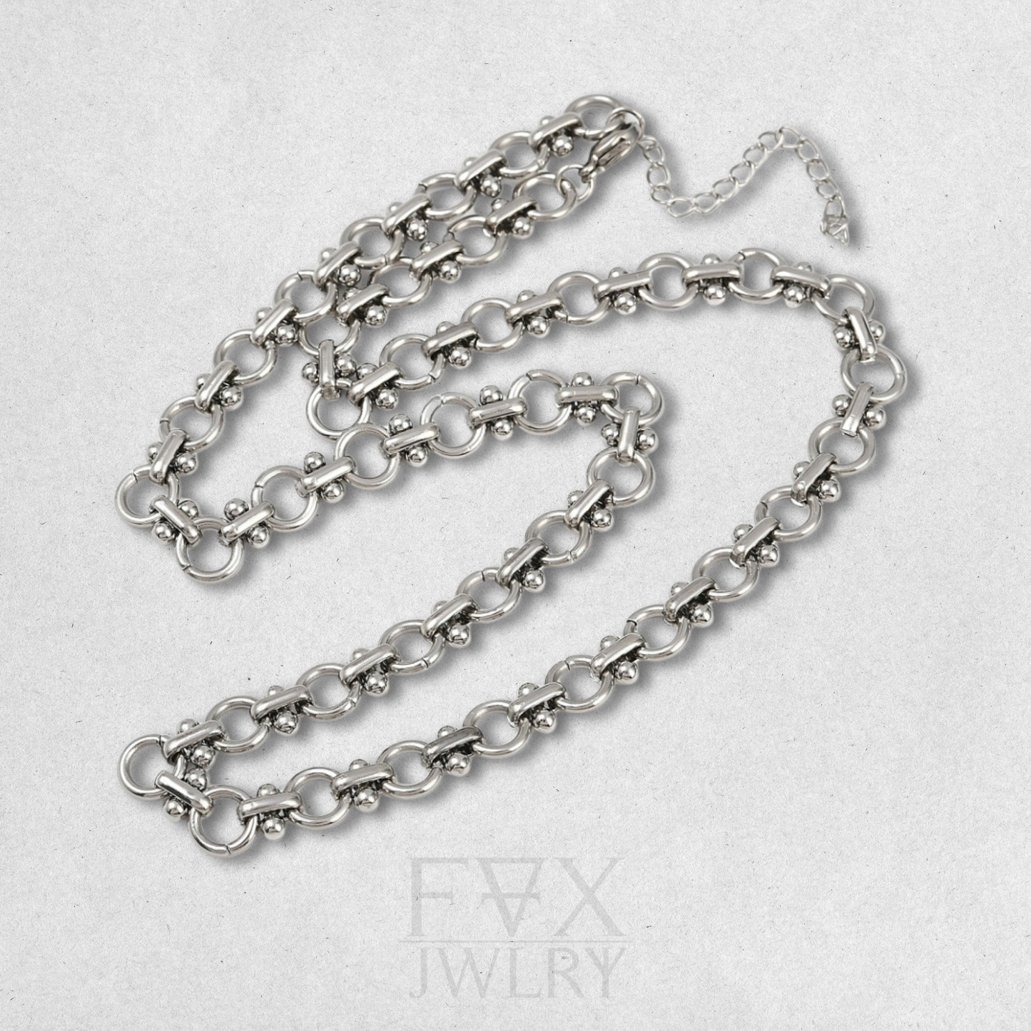 Silver Shackle Choker