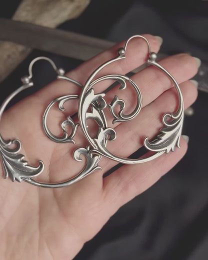 Gotische Ornament Ohrringe • Silber