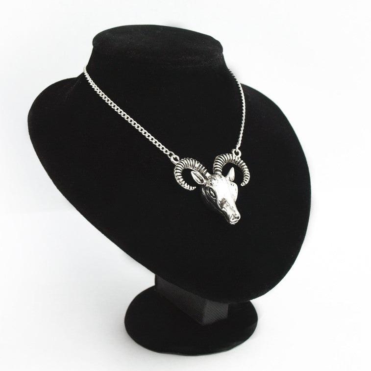 Silver Baphomet Necklace #N12 - Fux Jewellery