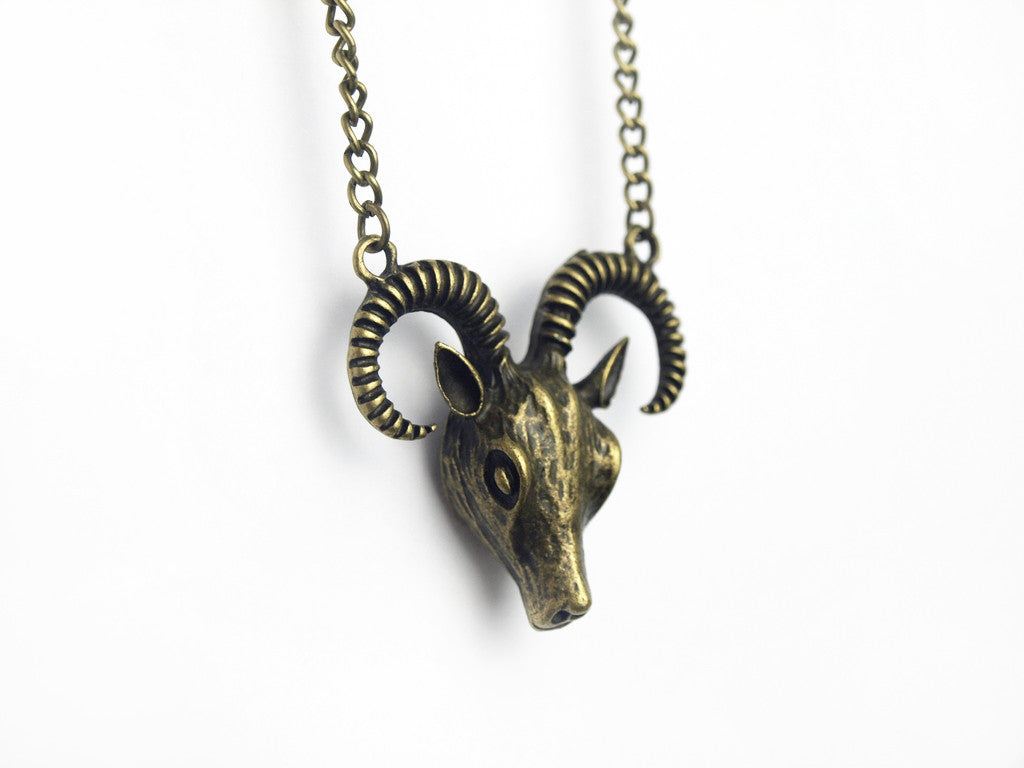 Bronze Baphomet Necklace #N13 - Fux Jewellery