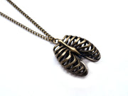 Bronze Rib Cage Necklace #N16 - Fux Jewellery