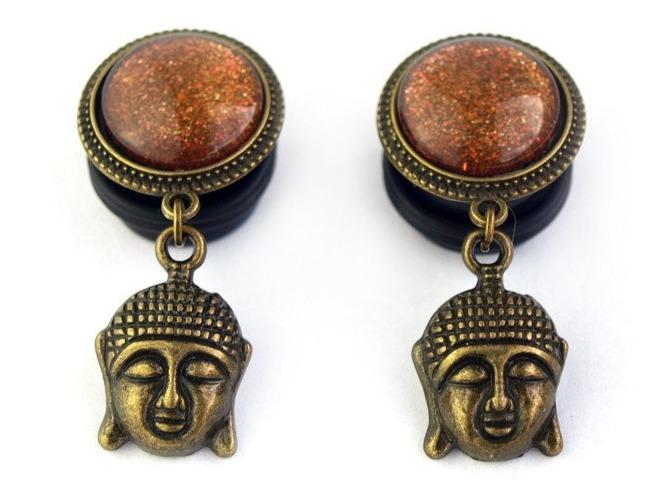 Bronze Buddah Plugs • 16mm - Fux Jewellery