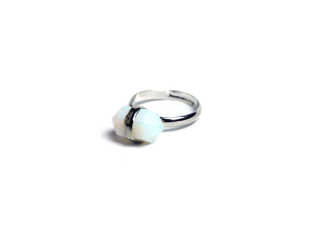 Small Opal crystal Ring #360 - Fux Jewellery