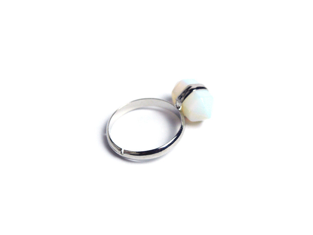 Small Opal crystal Ring #360 - Fux Jewellery