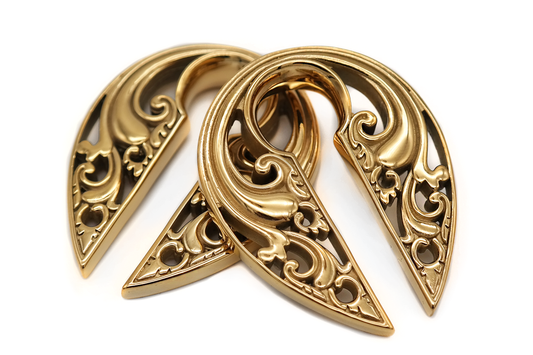 Golden Antheia Hangers #EW34-G - Fux Jewellery