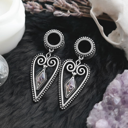 Silver Cosmic Heart Tunnel #856 - Fux Jewellery