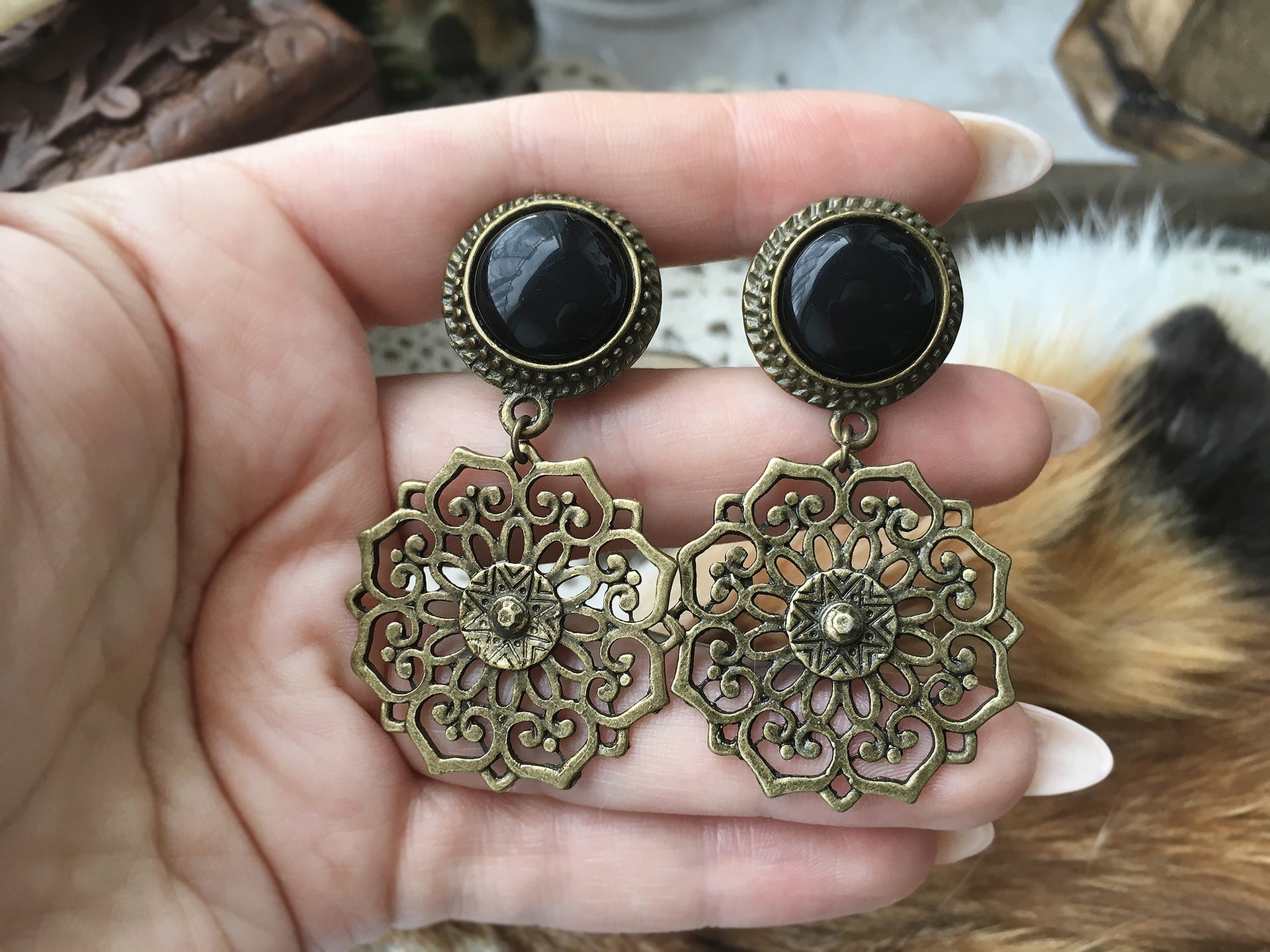 Brass Mandala Plugs #717 - Fux Jewellery