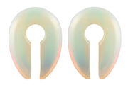 Opalite Stone Keyhole Ear Weights #EW32 - Fux Jewellery