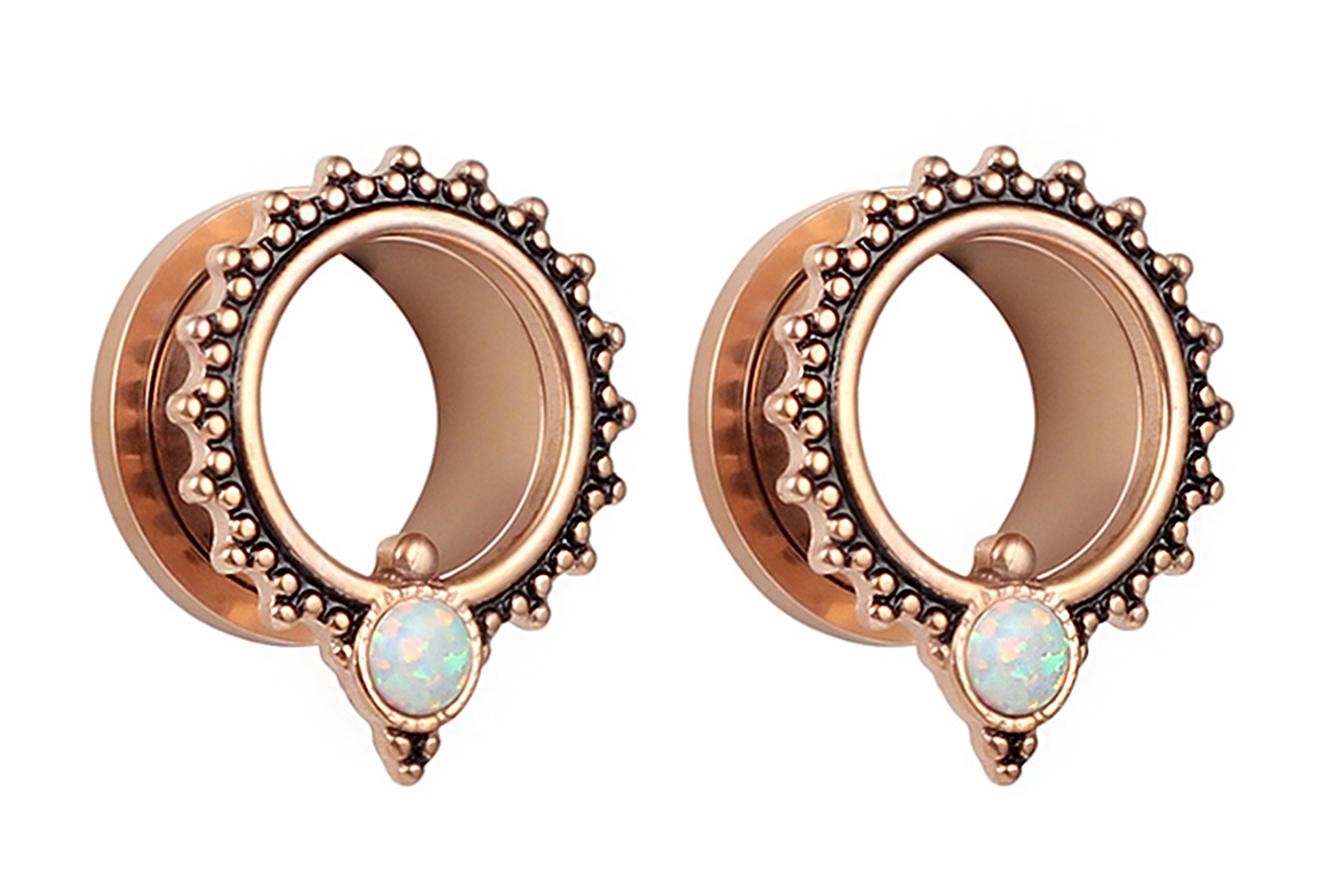 Rose Gold Opal Tunnel #PT03 - Fux Jewellery