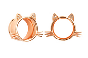 Rose Gold Kitty Tunnel #833 - Fux Jewellery