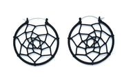 Black Dreamcatcher Earrings #563 - Fux Jewellery