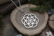Silver Seed of Life Necklace #N55 - Fux Jewellery