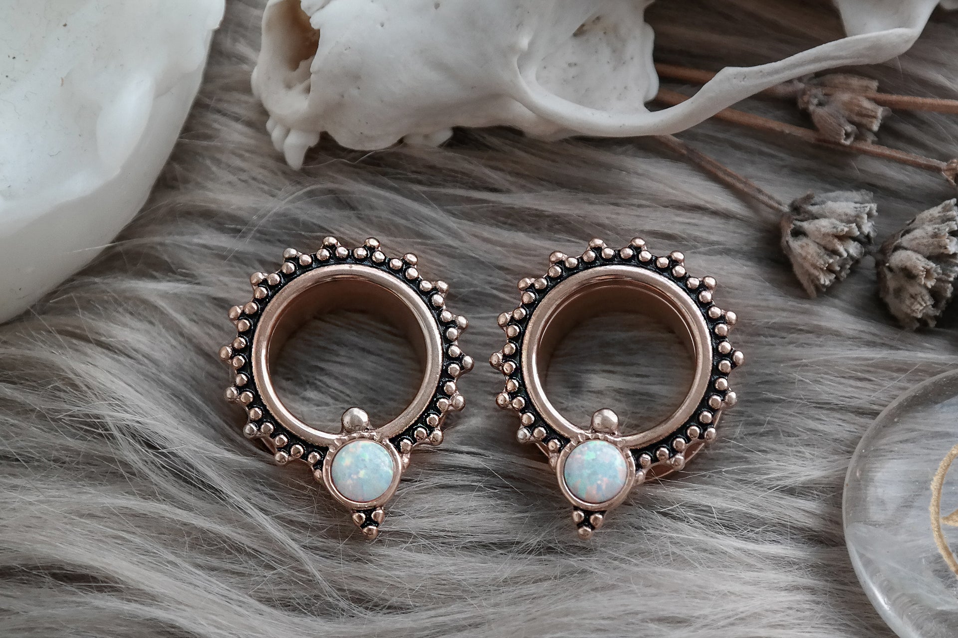Rose Gold Opal Tunnel #PT03 - Fux Jewellery