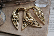 Golden Antheia Hangers #EW34-G - Fux Jewellery