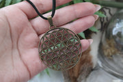 Bronze Flower of Life Necklace #N68 - Fux Jewellery