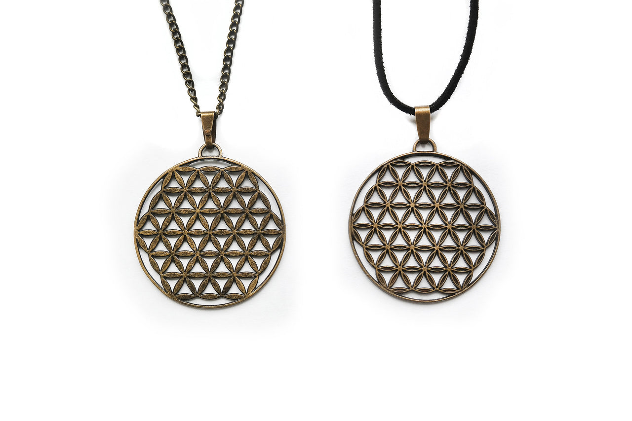 Bronze Flower of Life Necklace #N68 - Fux Jewellery