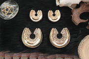 Golden Maya Saddle Hangers #BH08 - Fux Jewellery