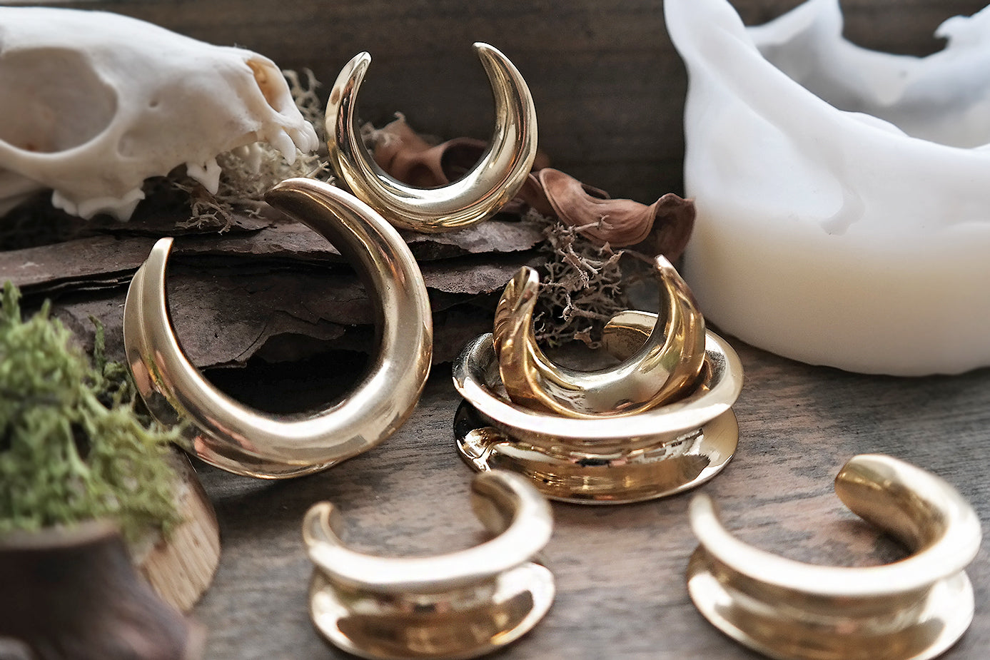 Golden Brass Saddle Spreaders #SW01 - Fux Jewellery