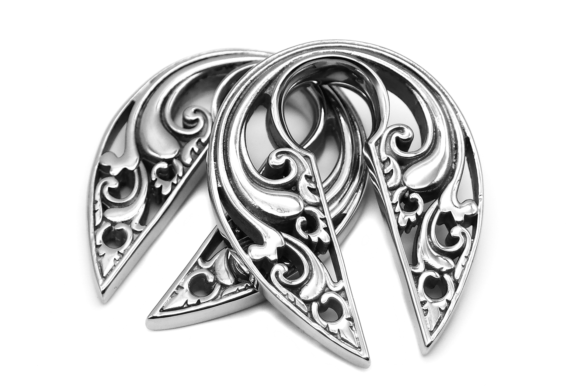 Silver Antheia Hangers #EW34-S - Fux Jewellery