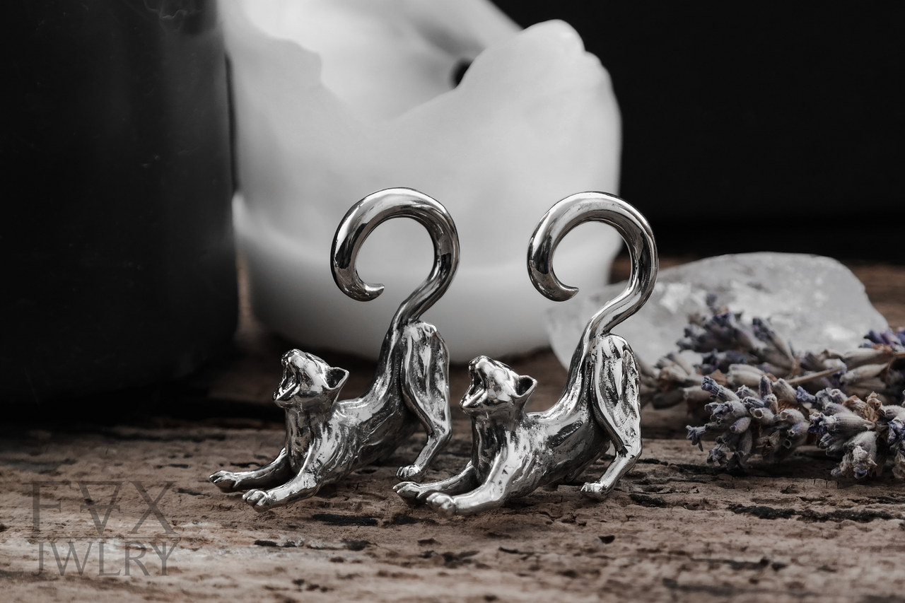 Silver Cat Ear Weights