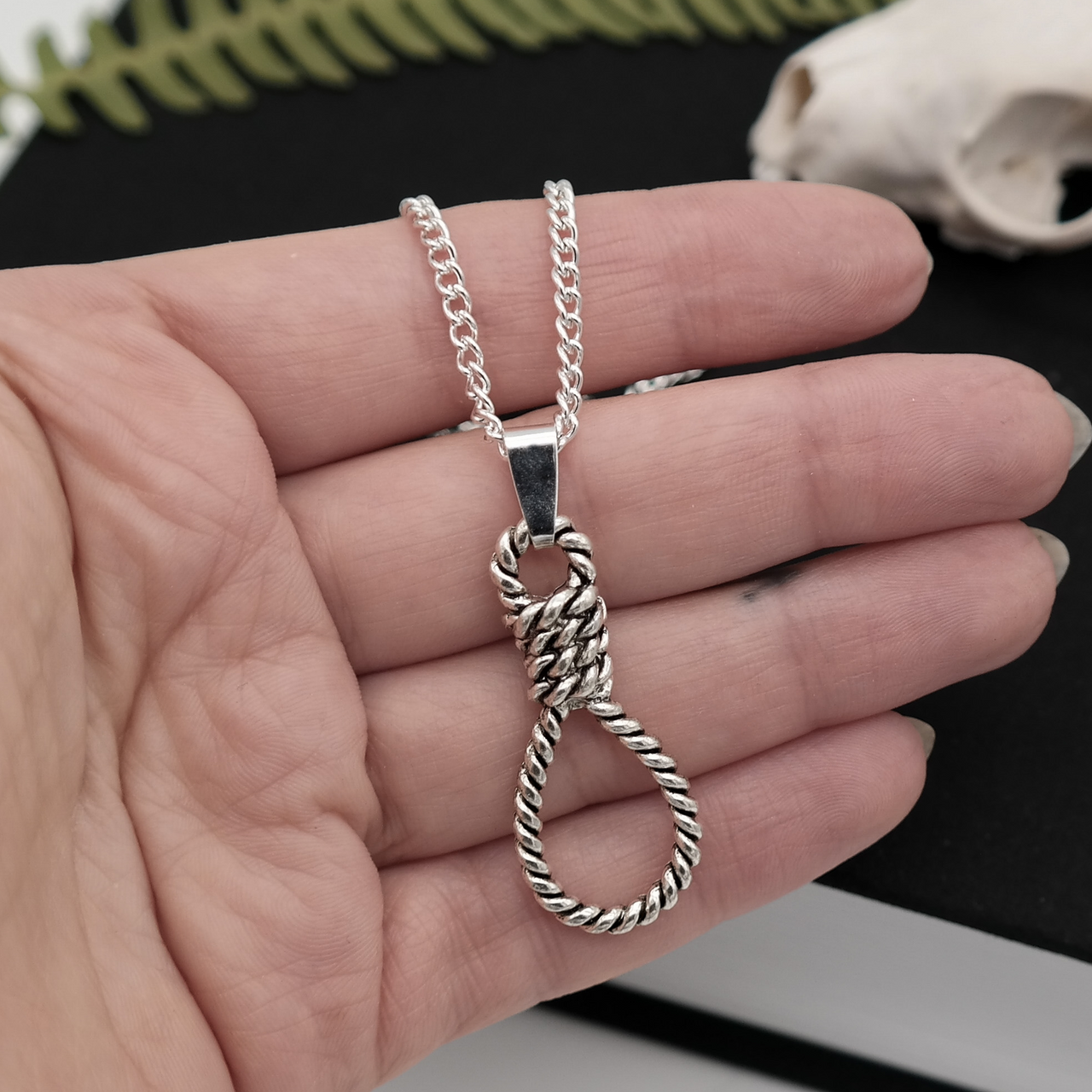 Silver Hangman’s Noose Necklace