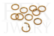 Golden Twist Stack Rings | Fux Jewellery