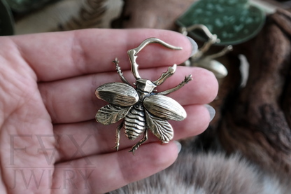 Brass Beetle Ear Hangers